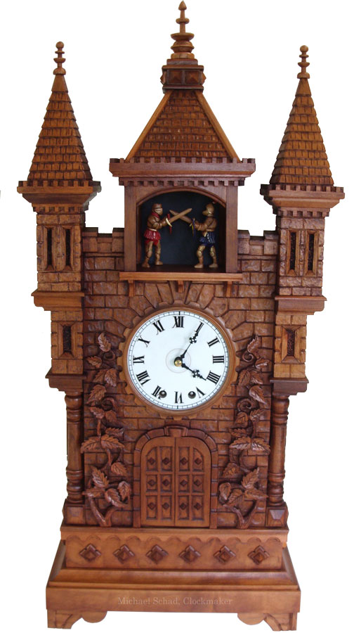 Fighting Knights Clock by Schad